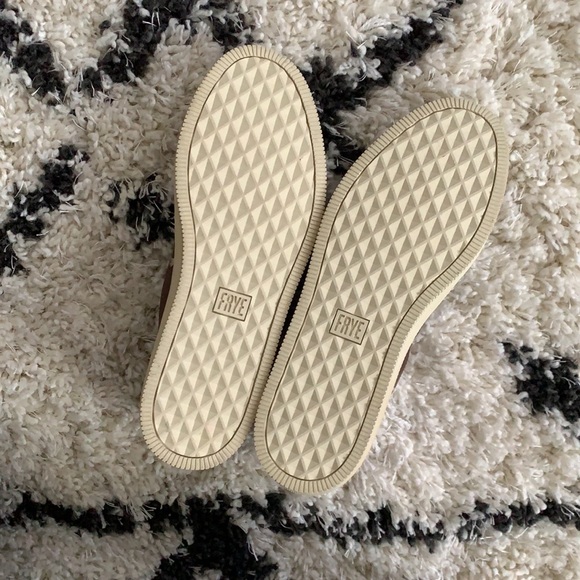 NWOT Frye leather slip on sneakers - Picture 3 of 13